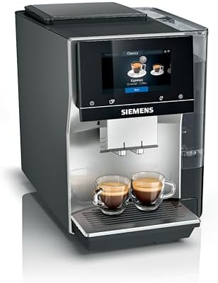 SIEMENS EQ700 Fully Automatic Bean to Cup Coffee Machine, 5" Touch Screen Display, Cold Brew/Slow Brew, Cappuccinatore, 30+ Coffee Beverages, Home Connect, TP715GB1