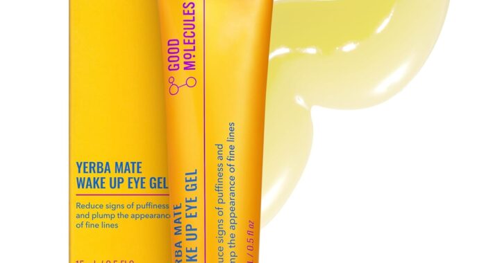 Good Molecules Yerba Mate Wake Up Eye Gel – Hydrating Under Eye Gel Cream with Hyaluronic Acid and Caffeine – Target Dark Circles and Puffiness – Skin Care for Face